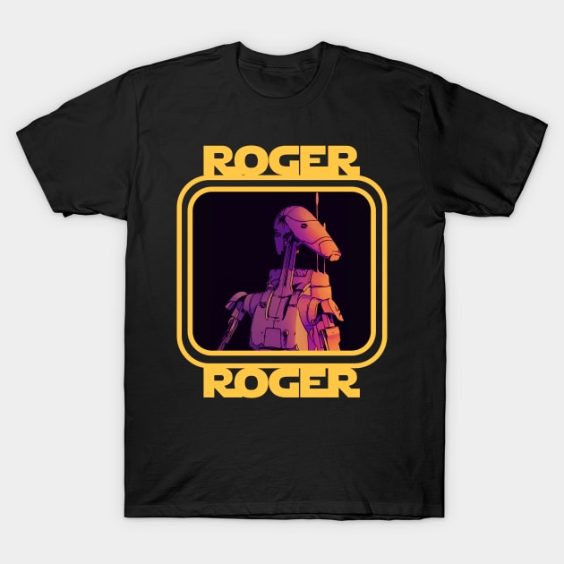 Roger roger droid T-Shirt by Submarinepop